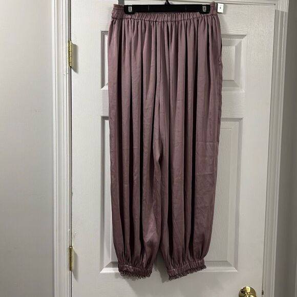 Free People Intimately night special satin pants size large - Picture 2 of 3